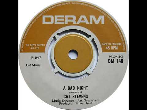 UK New Entry 1967 (195) Cat Stevens  - A Bad Night
