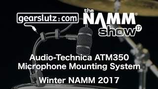 Video thumbnail for Audio-Technica ATM350 microphone mounts - Gearslutz @ Winter NAMM 2017 by Gearspace Forum