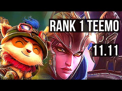 TEEMO vs QUINN (TOP) | Rank 1 Teemo, 2/0/3, 400+ games | KR Grandmaster | v11.11