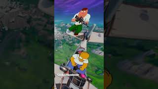 Homero y Peter son un gran equipo! #fortnite #codigohayatecole #lossimpson #padredefamilia
