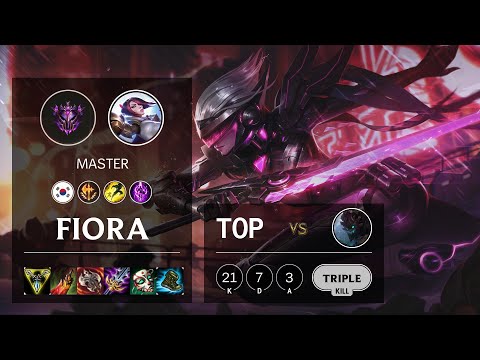 Fiora Top vs Maokai - KR Master Patch 10.14
