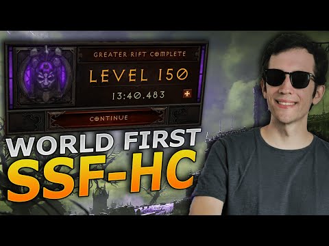 Diablo 3 - Season 29 World First SSF-HC GR150