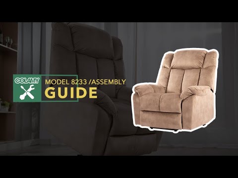 COLAMY Electric Power Lift Recliner 8233 Assembly Guide
