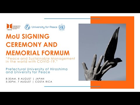 HBMS x UPEACE MoU Memorial Forum "Peace and Sustainable Management in the world with COVID-19"