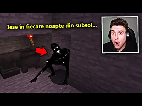 O persoană se ascunde în subsolul din casa mea.. și iese la miezul nopții ! (Minecraft)