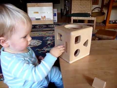Montessori Infant Video, Manipulatives: shape sorting box - YouTube