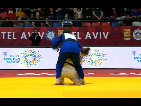 Catherine Beauchemin-Pinard (CAN) vs Laura FAZLIU (KOS) gagne par ippon à Tel Aviv 2023