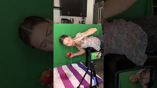 I used a green screen to make this video! #shorts