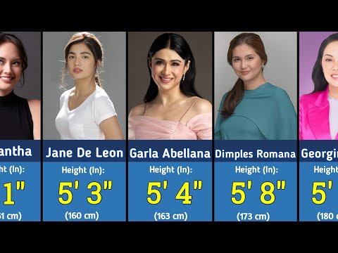 🇵🇭 Filipina Actresses Height Comparison
