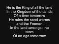Iron Maiden - To Tame A Land Lyrics