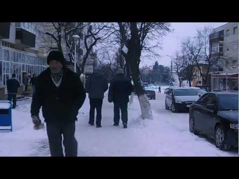 Hârșova, Vadului Street downtown - December 2012 (Dobruja, Romania)