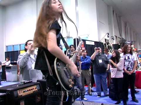 Jack Ripper at NAMM 2009 for Washburn Guitars