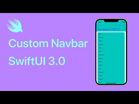 Customize Navigation Bar using UINavigationBarAppearance in SwiftUI 3.0