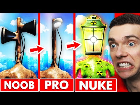 Upgrading SIREN HEAD Into NUCLEAR LIGHT HEAD In GTA 5 (Mods)