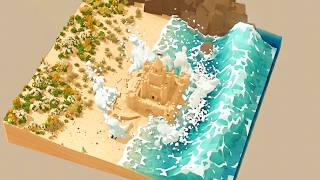 Download lagu MASSIVE FLOOD SIMULATOR! Build Beach Fortresses in this Highly Detailed Building Sim | Sandcastle mp3