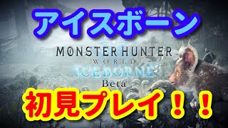 【MHW】アイスボーン初見プレイ！
