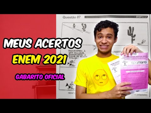 Meus acertos do ENEM 2021 gabarito oficial