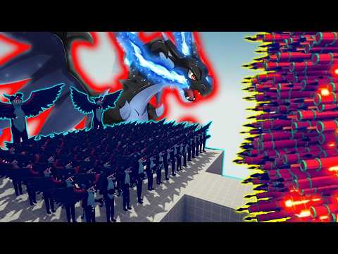 100x MEGA CHARIZARD + 2x GIANT vs EVERY GODS | Totally Accurate Battle Simulator TABS