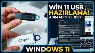 Windows 11 Kurulum USB'si Hazırlama Rehberi | 2026 Güncel (Tüm Versiyo