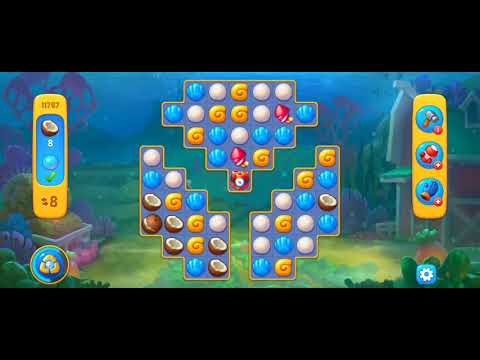 Fishdom Easy Level 11767 (with ingame lightning booster) @choraelmin