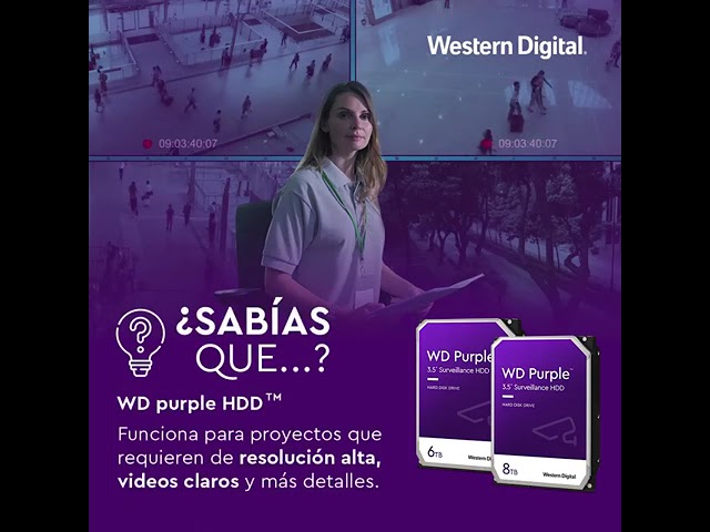 Vídeo relacionado con WD Purple WD20PURX- Disco duro para videovigilancia (2 TB, Intellipower, SATA 6 GB/s, 64 MB de caché, 3.5")