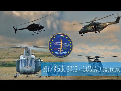Fire Blade 2022 - Hungary - COMAO excersise #helicopter #defence #europe