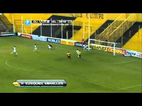GOL EZEQUIEL MIRALLES OLIMPO 1 VÉLEZ 2 (FECHA 11 TORNEO FINAL 2014)