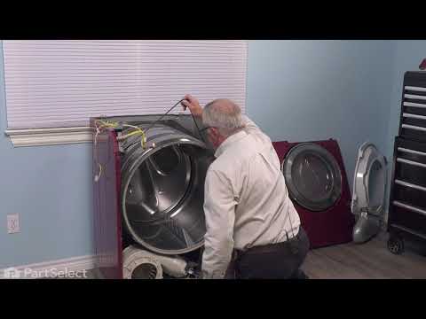 Samsung Dryer Repair - How to Replace the Drum Support Roller (Samsung Part # DC97-16782A)