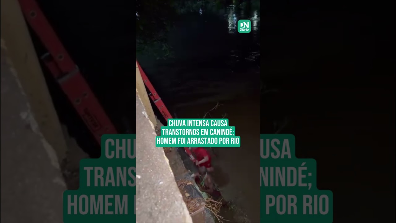 Imagem da notícia Chuva intensa causa transtornos em Canindé; homem foi arrastado por rio