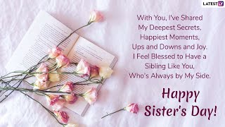 Sisters day 2020 Whatsapp Status|Happy Sisters Day Whatsapp Status|Happy Sisters Day 2020|August 2