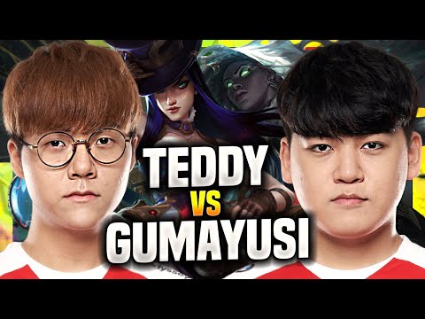 T1 TEDDY VS T1 GUMAYUSI! *WHO IS THE BEST?* - T1 Teddy Plays Caitlyn ADC vs T1 Gumayusi Senna!