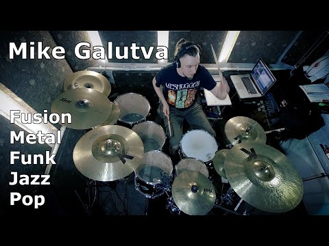 Drummer Mike Galutva | Fusion, Metal, Funk, Jazz & Pop Drumming Medley