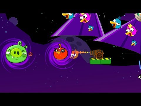 Angry Birds Collection Hacked 5 - CANNON SHOOT BOMBER TO BLACK HOLE! BLASTING THE PIGGIES!