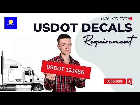 USDOT DECALS | USDOT or DOT Number & CA Number Decal Sticker Regulations Explained