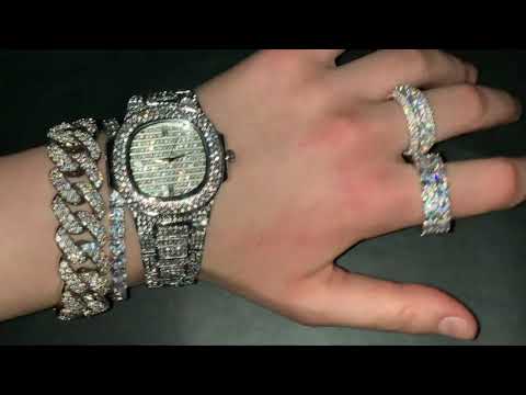 Double Row Eternity Ring White Gold