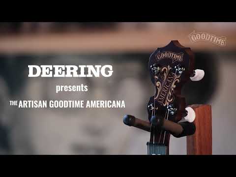 Deering Artisan Goodtime Americana 5-String Banjo - Vintage Brown Stain image 5