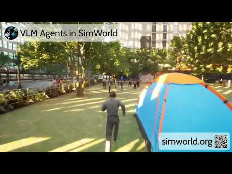 VLM Agents in SimWorld (Case 1)