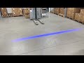 Výstražné LED svetlo na vysokozdvižný vozík - 9W LED modrý pruh 9-80V ECE R10 (75x56mm) - Video Youtube