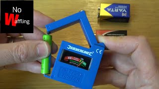 How to Use a Battery Tester | Silverline 1.5v 9v - Beginners guide