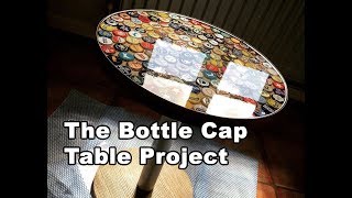 Beer Bottle Cap Table Tutorial Using Bottle Caps and Epoxy Resin