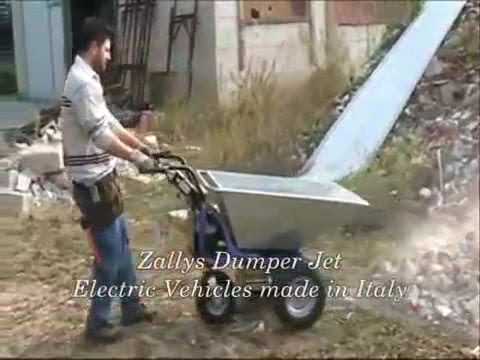 veicoli elettrici Zallys dumper jet   carriola elettricia   motocarriola