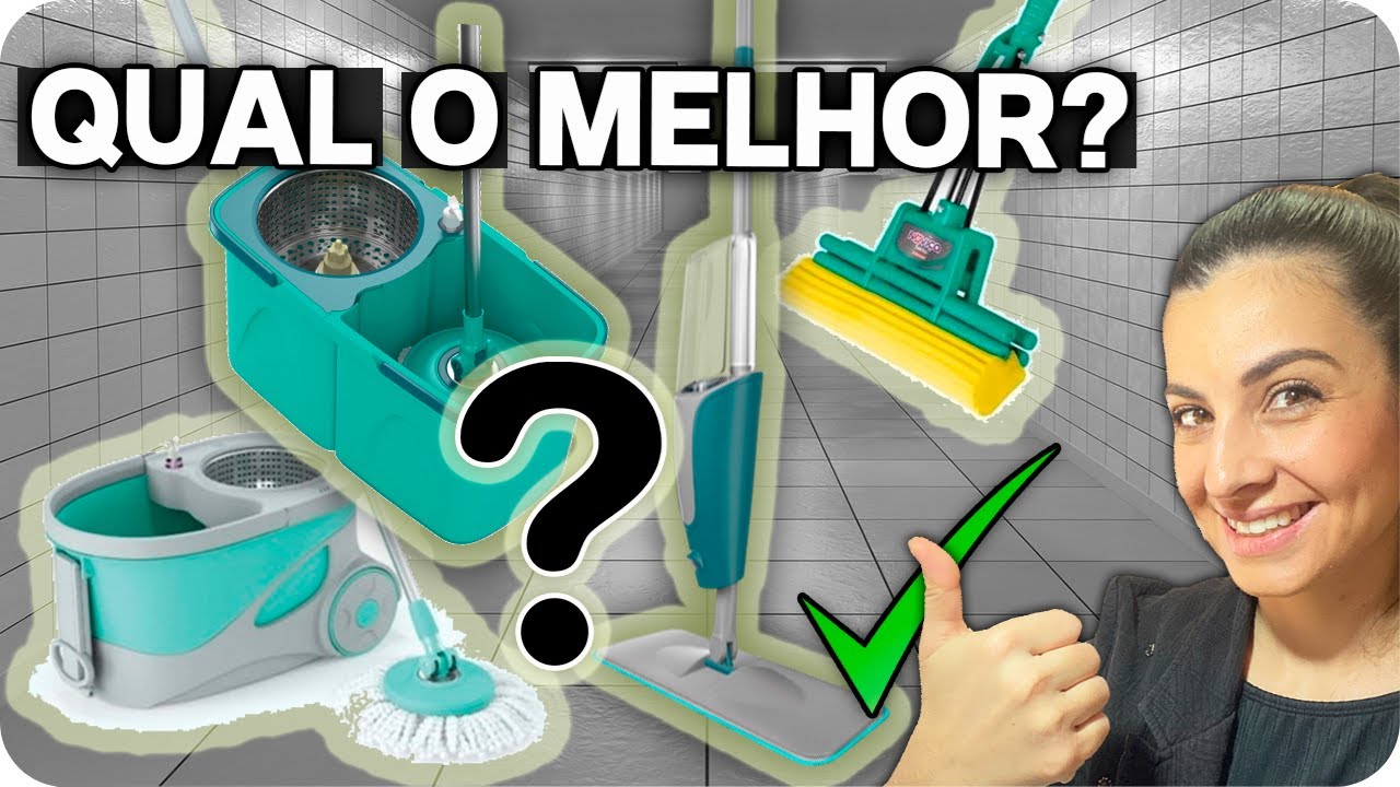 QUAL O MELHOR MOP PARA LIMPAR A SUA CASA | MOP SPRAY VS MOP GIRATÓRIO VS MOP SEKITO