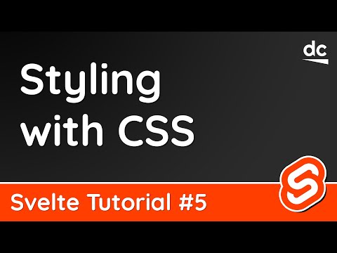 Adding Styles CSS Svelte Tutorial 5