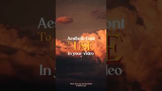 Top 5 AESTHETIC fonts you can use in Instagram REElS #editingtutorial #fontaesthetic #vntutorial