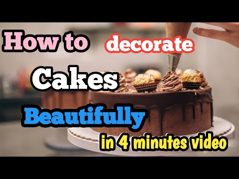 How to decorate cakes | decorating beautiful cake | subscribe my youtube channel | Technology
