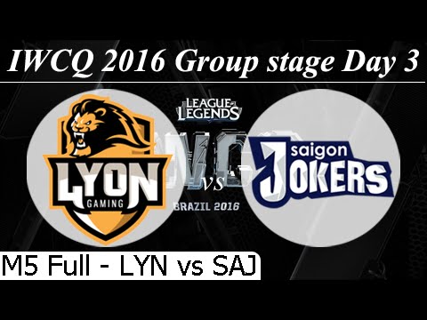 LYN vs SAJ Full 26/08/2016 D3M5 - Group Stage IWCQ 2016 Lyon Gaming vs Saigon Jokers