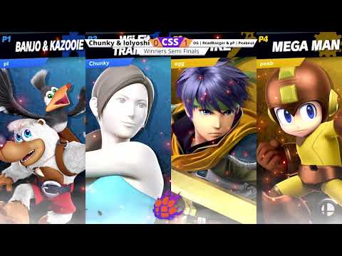 CSS 28 Doubles - WS - Chunky & lolyoshi (WFT/Gunner/Banjo) vs. ReadRanger & Peabnut (Ike/Mega Man)