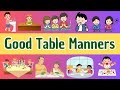 Table Manners For Kids Good Habits At The Table Nursery Primary Etiquette Lesson