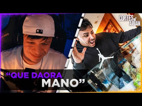 ARUAN REAGE A ESSE É MEU NOVO BICHINHO DE ESTIMAÇÃO! IGUANA VERDE (RENATO GARCIA) - Cortes do Aruan