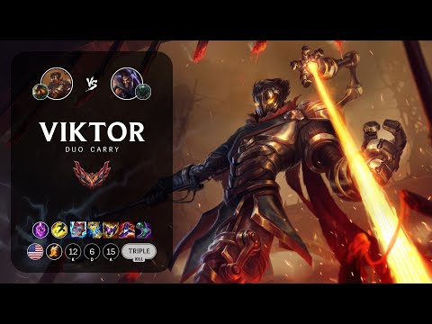 Viktor Carry vs Draven - NA Grandmaster Patch 13.4